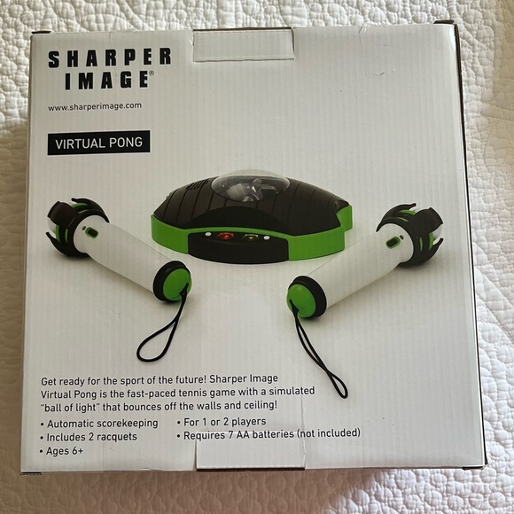 NIB Sharper Image Virtual Pong Set - Picture 1 of 2